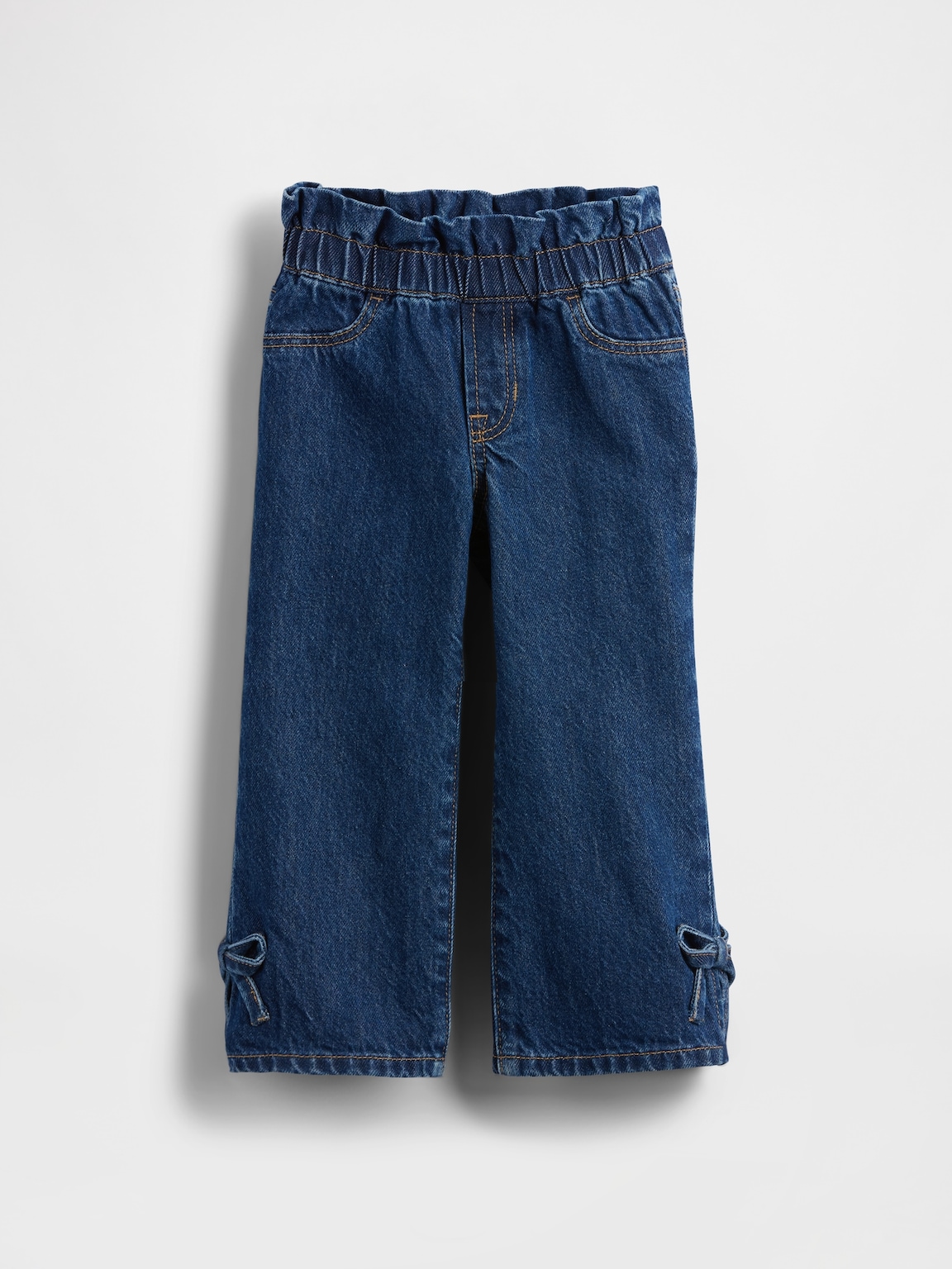 Baby & Toddler Bow Split-Hem Stride Jeans