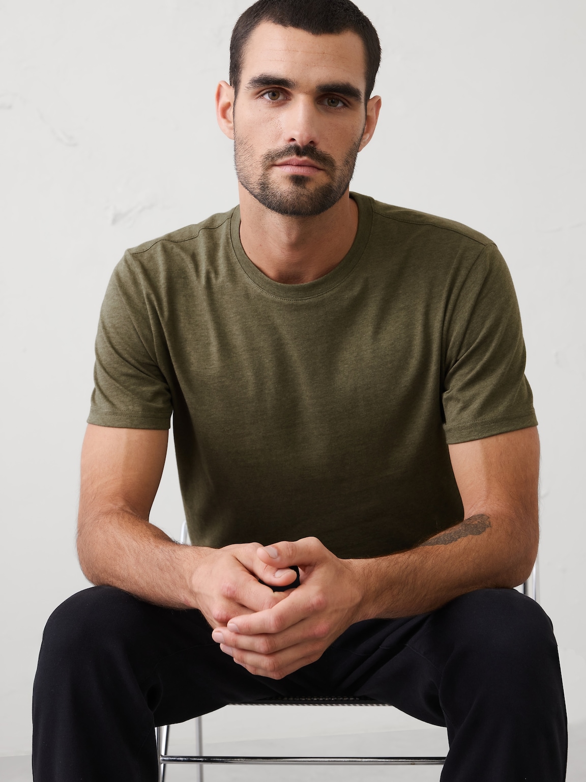 Standard-Fit Premium Wash Crew-Neck T-Shirt