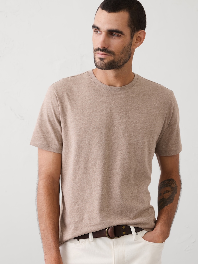 Standard-Fit Premium Wash Crew-Neck T-Shirt