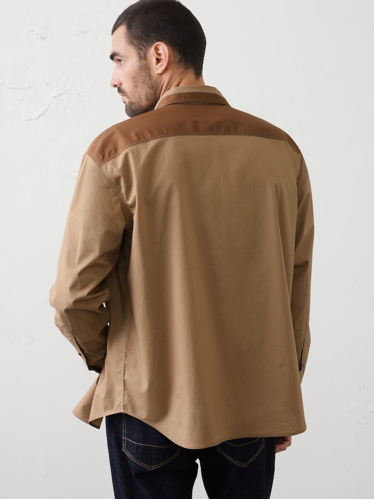 Relaxed-Fit Patchwork Shirt