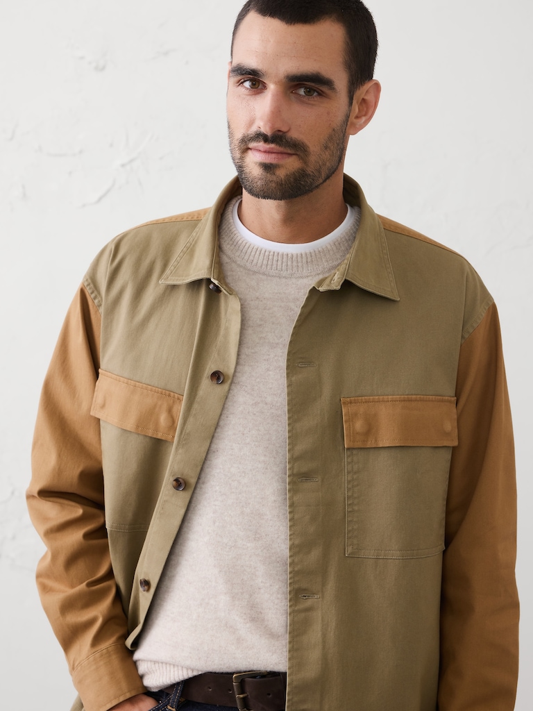 Relaxed-Fit Surplus Overshirt
