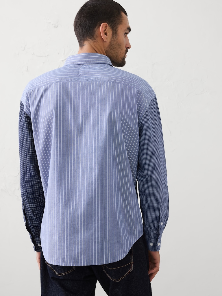 Relaxed-Fit Patchwork Shirt