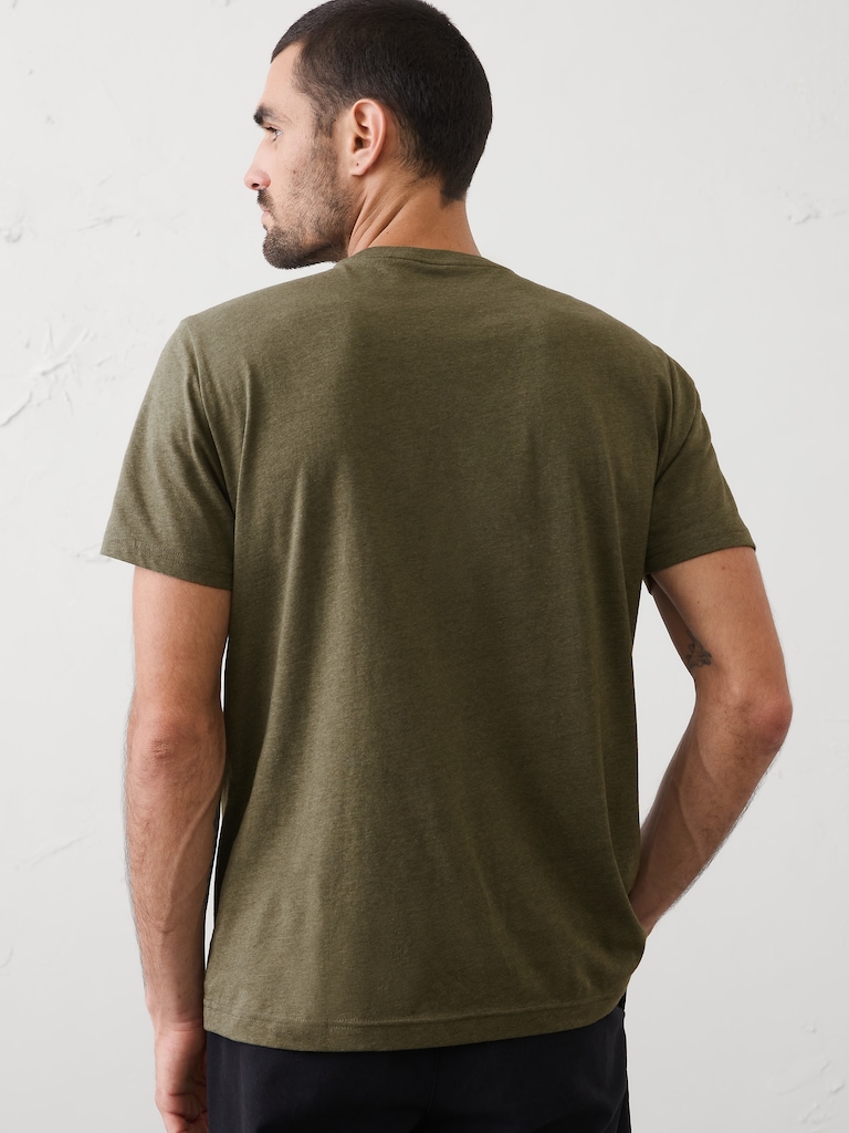 Standard-Fit Premium Wash Crew-Neck T-Shirt