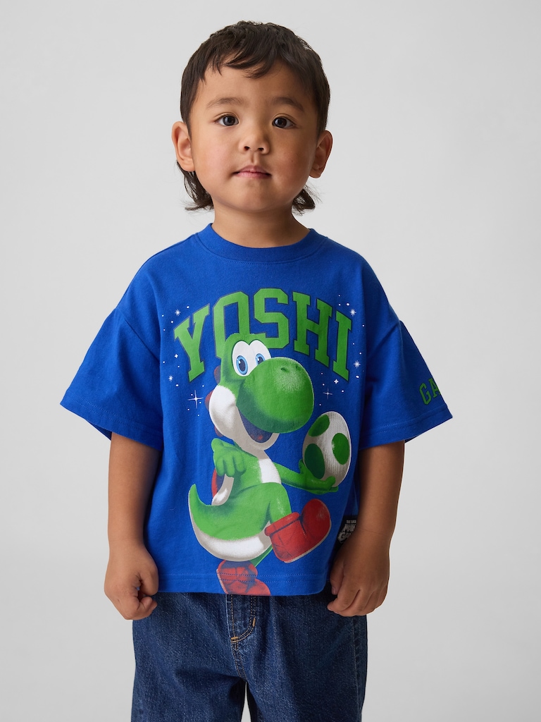 Toddler Super Mario Oversized Graphic T-Shirt