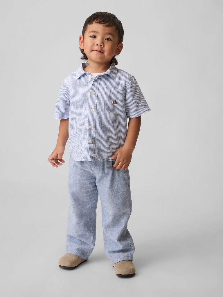 Baby & Toddler Linen-Cotton Pull-On Pants