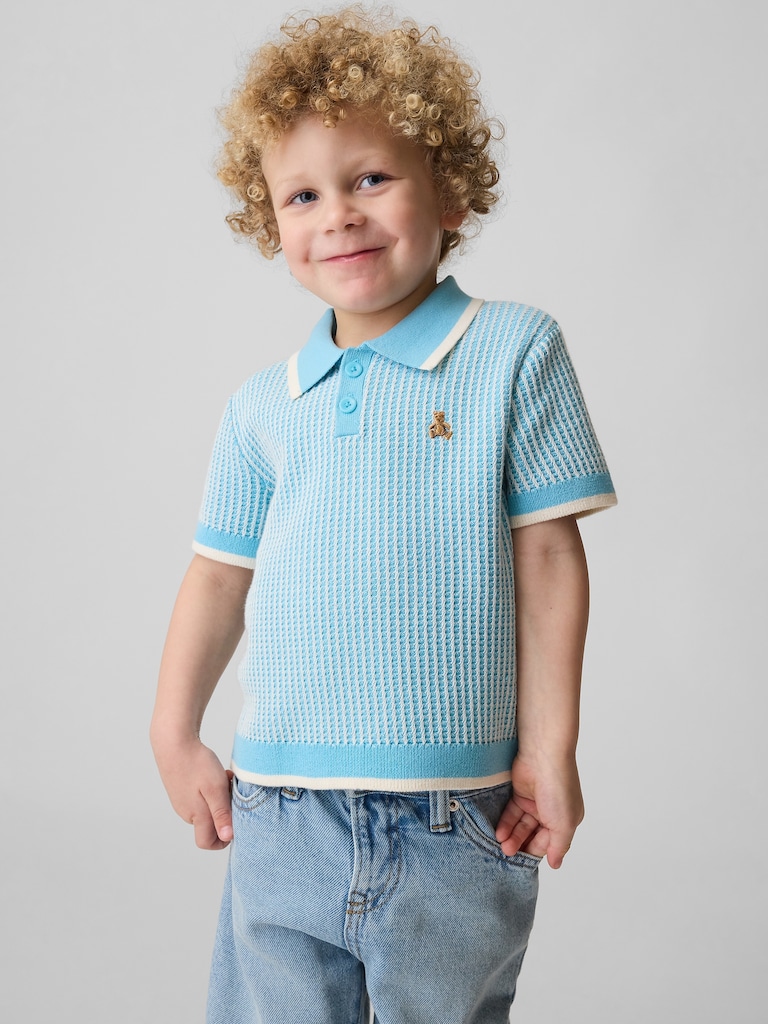 Baby & Toddler Textured Sweater Polo