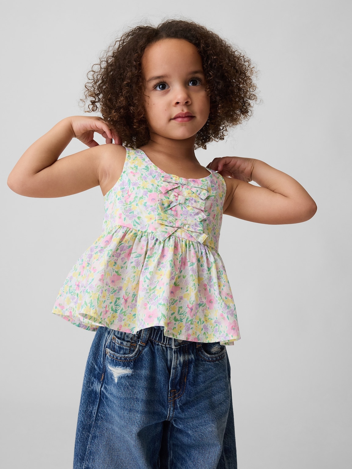 Baby & Toddler Peplum Bow Tank Top