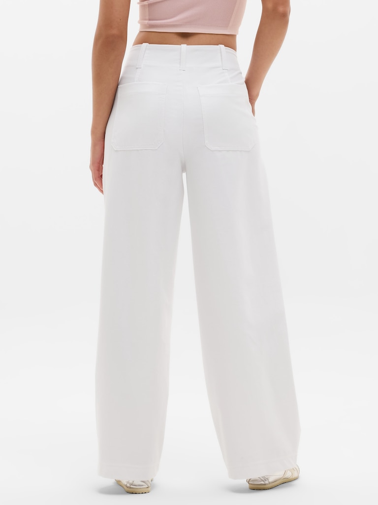 Skyline Mid Rise Wide Leg Pant
