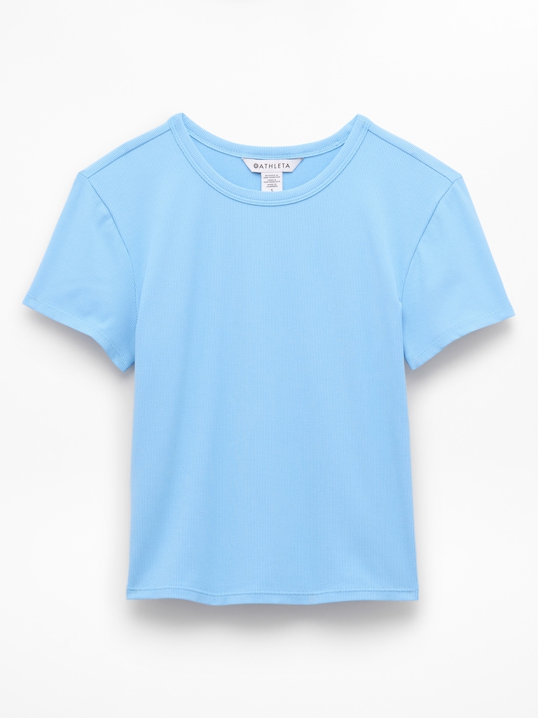 Signature Rib Crop Tee