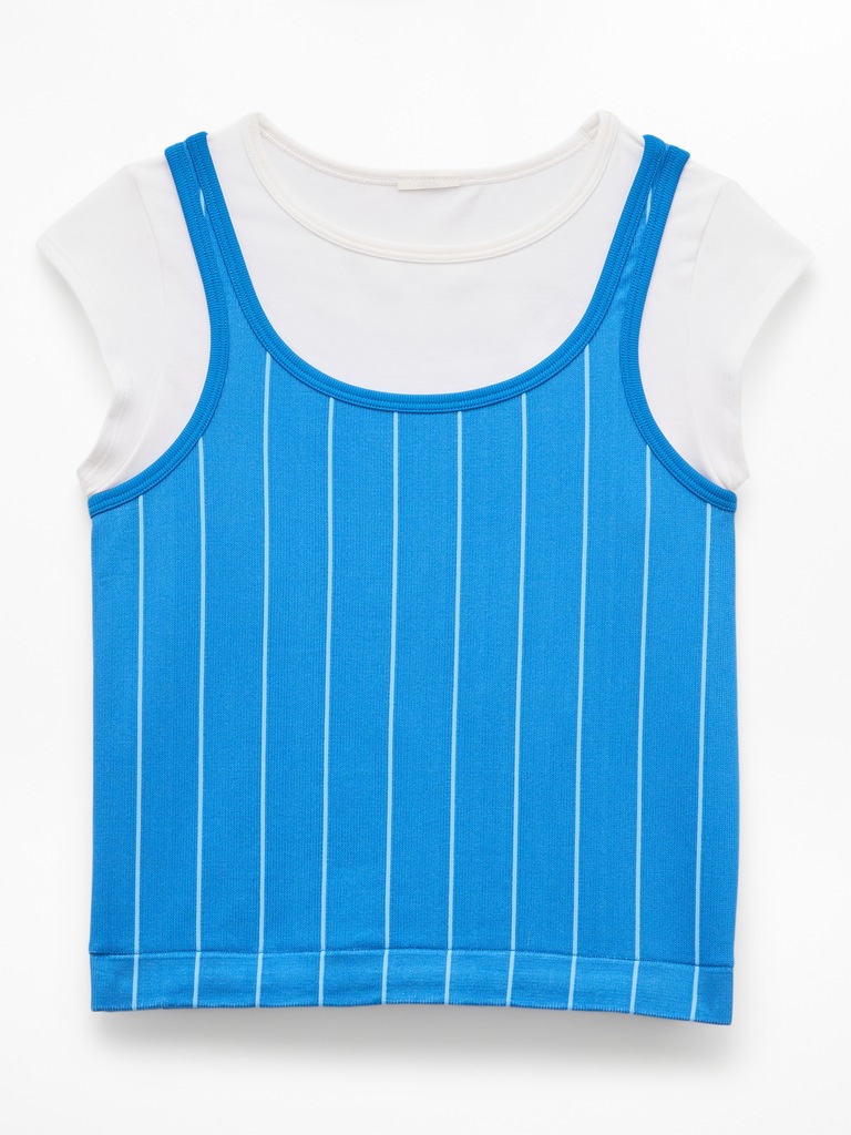 Athleta Girl Rise Above Rib Double Up Tee