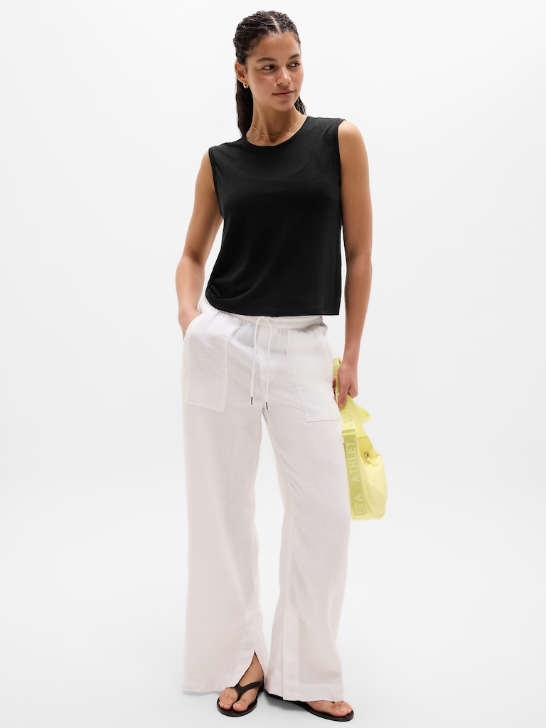 Getaway Linen Blend Muscle Tank