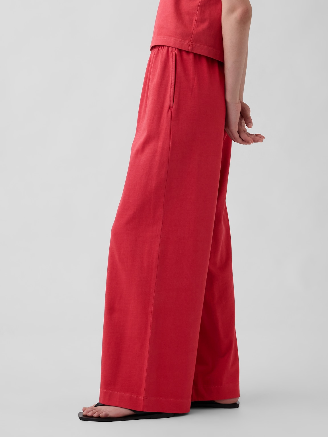 Knit Wide-Leg Pants