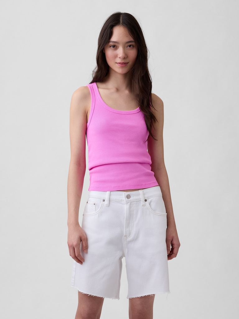 Rib Scoop Tank Top