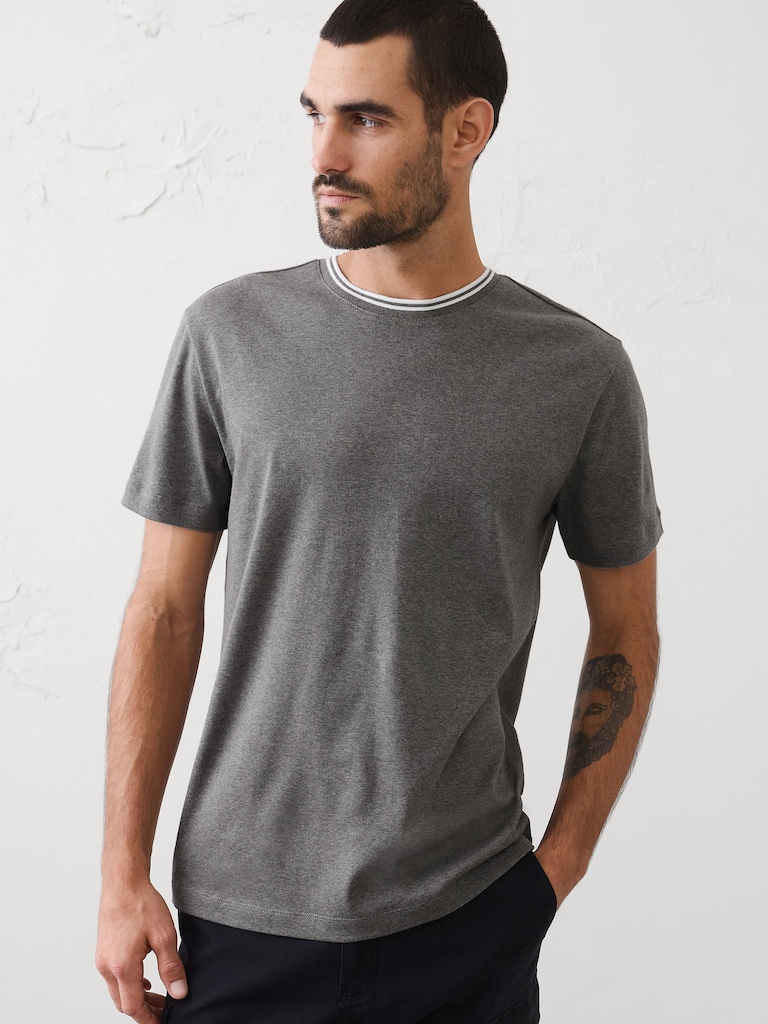 Slim-Fit Luxe Touch Crew-Neck Shirt