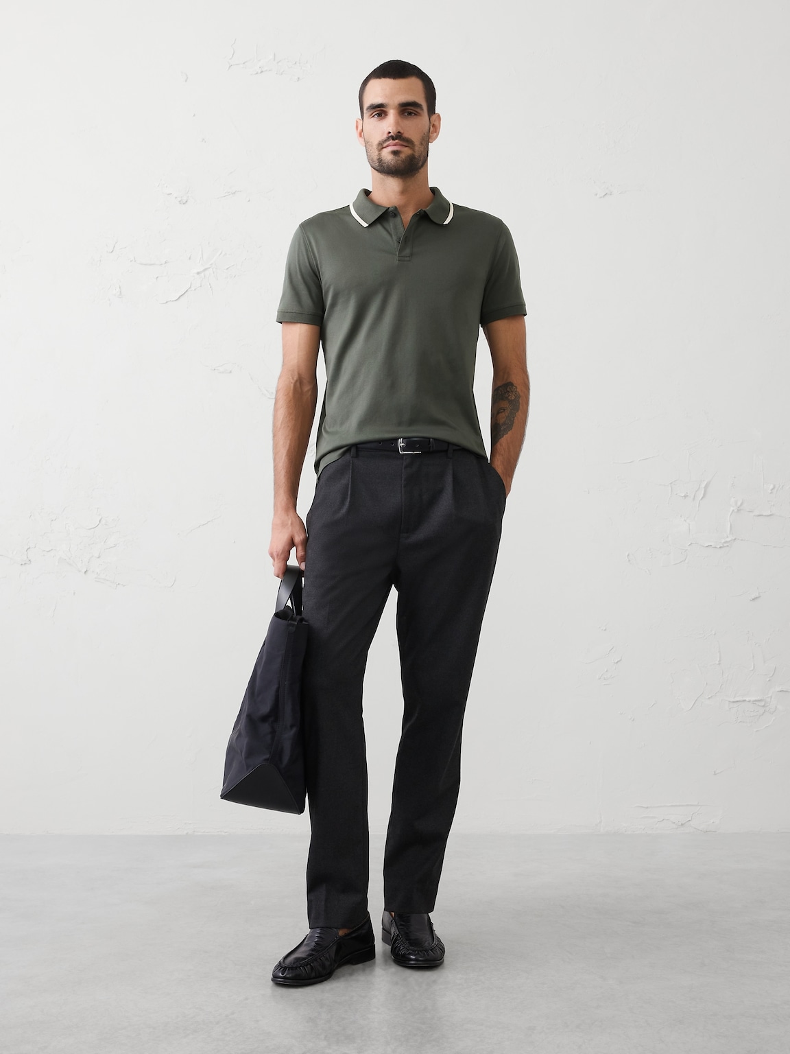 Slim-Fit Luxe Touch Tipped Polo