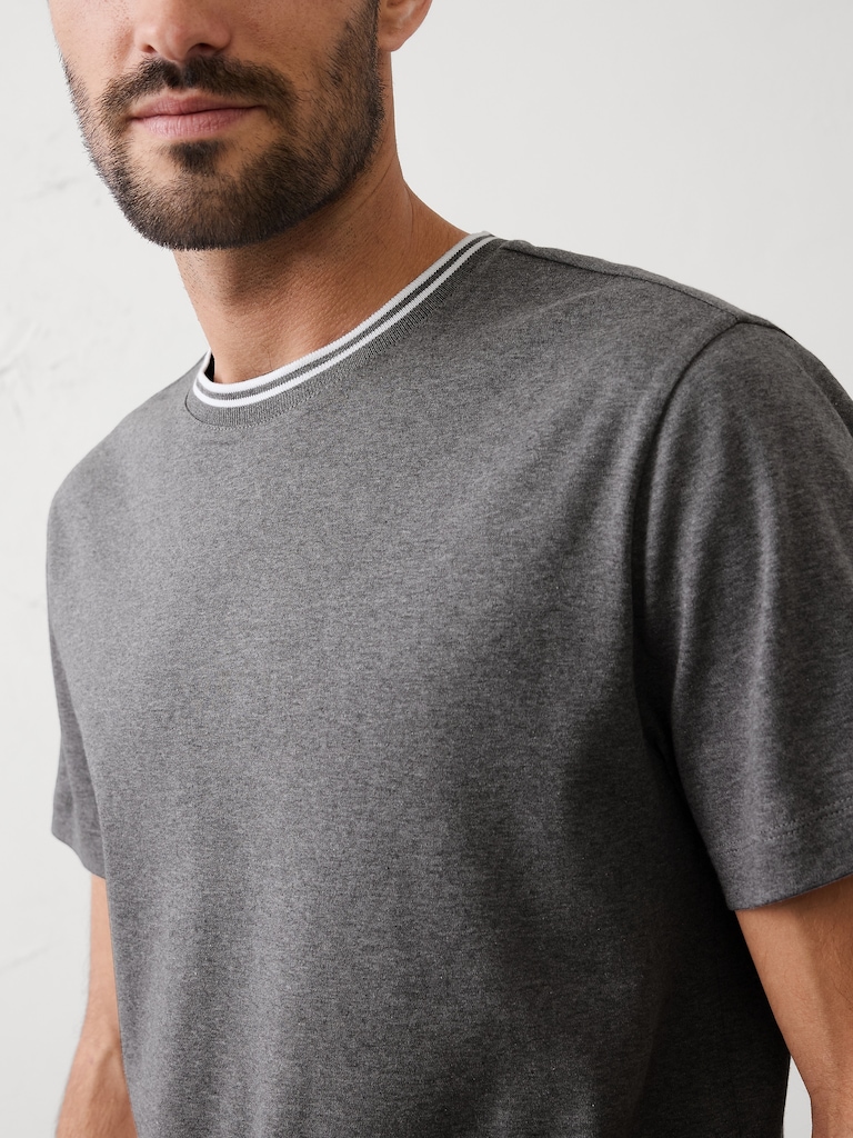 Slim-Fit Luxe Touch Crew-Neck Shirt