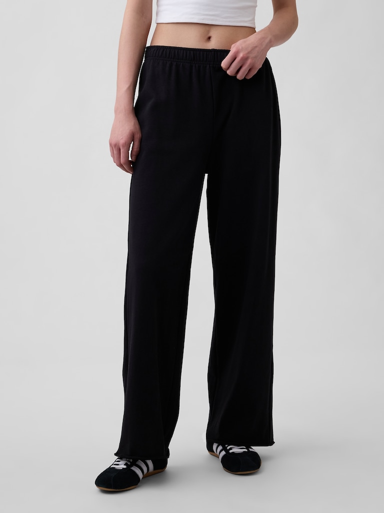 VintageSoft Terry Wide-Leg Sweatpants