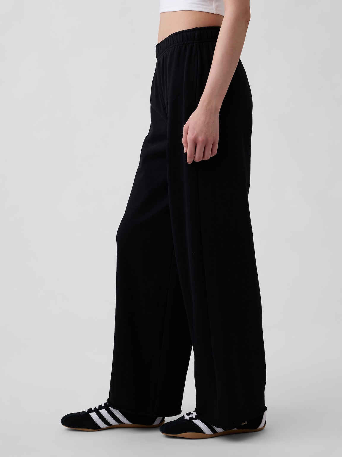 VintageSoft Terry Wide-Leg Sweatpants