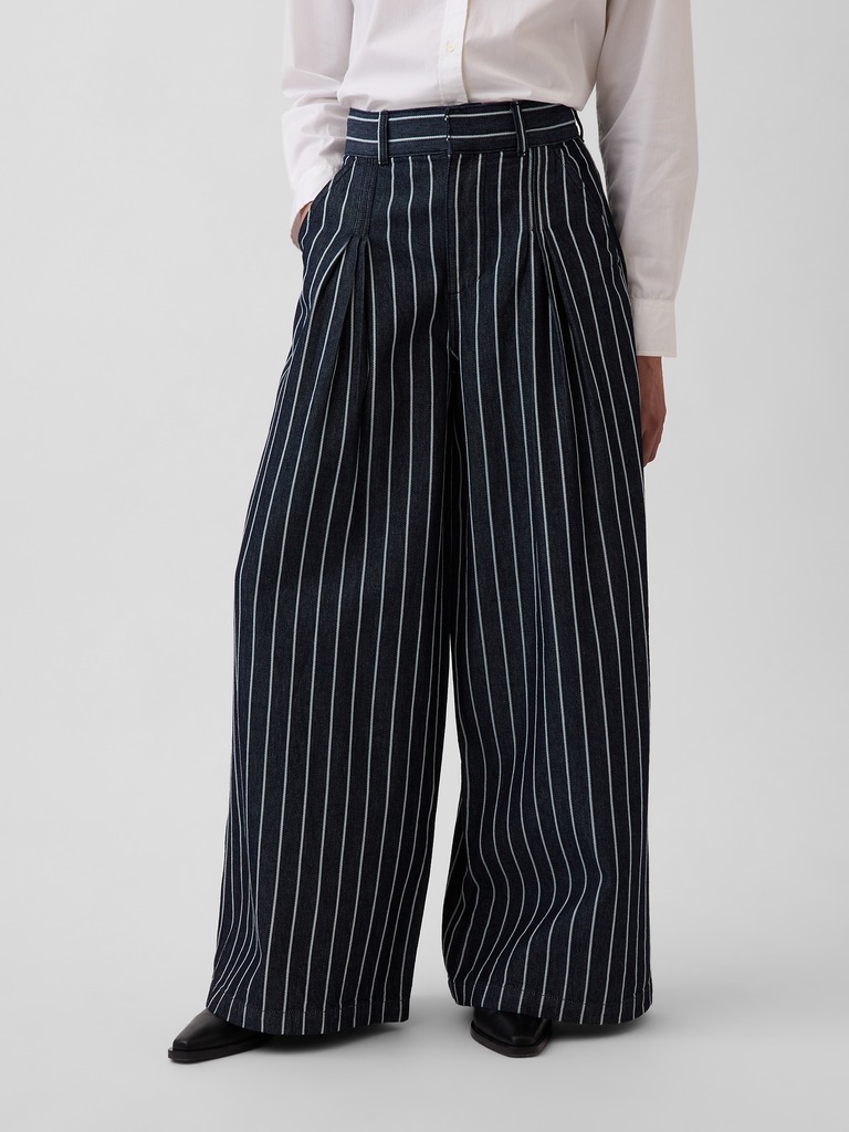 Gap × HFR Extra High Rise Stripe Denim Trousers by LaTouché