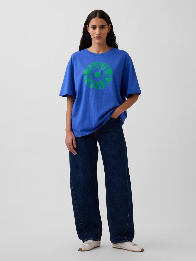 Robert Indiana Oversized Graphic T-Shirt