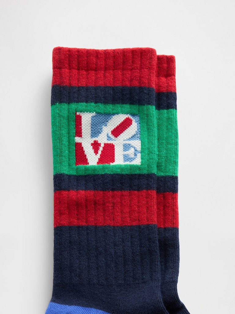 Robert Indiana LOVE Crew Socks