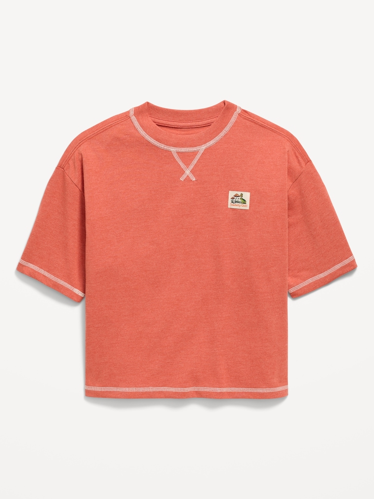 Oversized Boxy Short-Sleeve T-Shirt for Boys