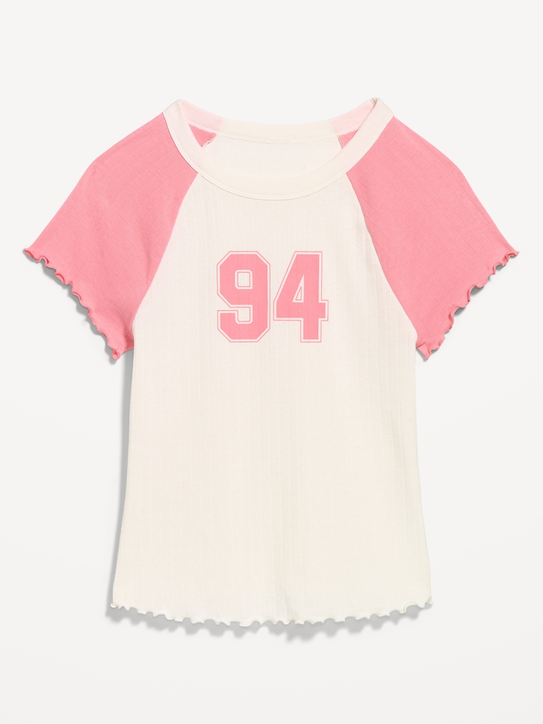 Short-Sleeve Pointelle Sleep Top