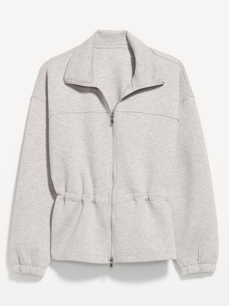 Bounce Fleece Full-Zip Cinched Sweatshirt