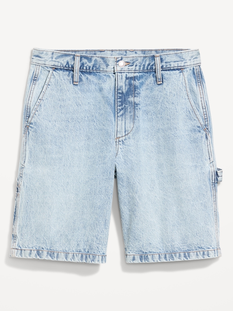 Baggy Tech Carpenter Jean Shorts-- 10-inch inseam