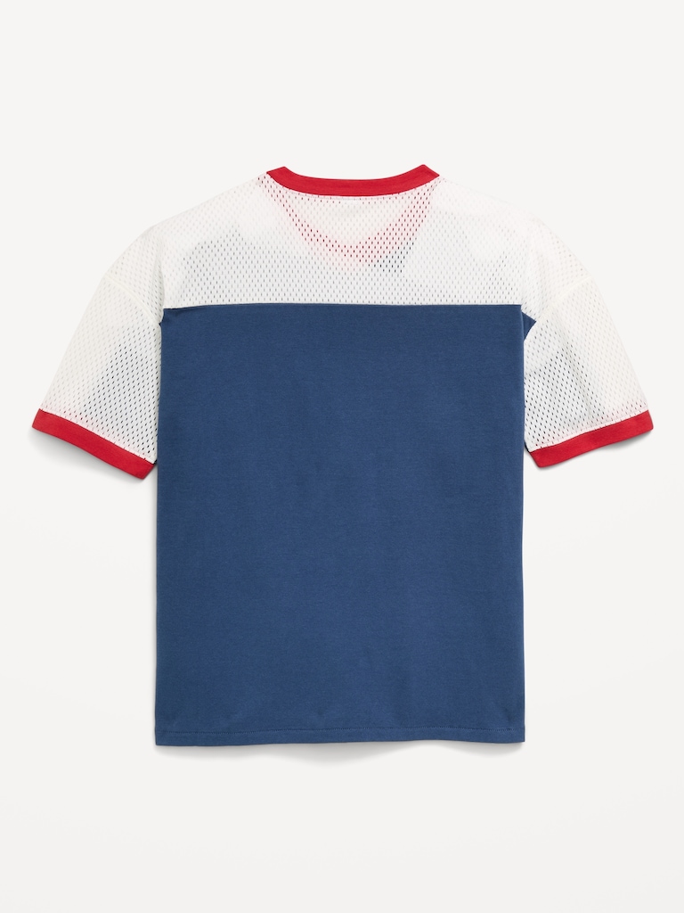 Oversized Short-Sleeve Graphic T-Shirt for Boys