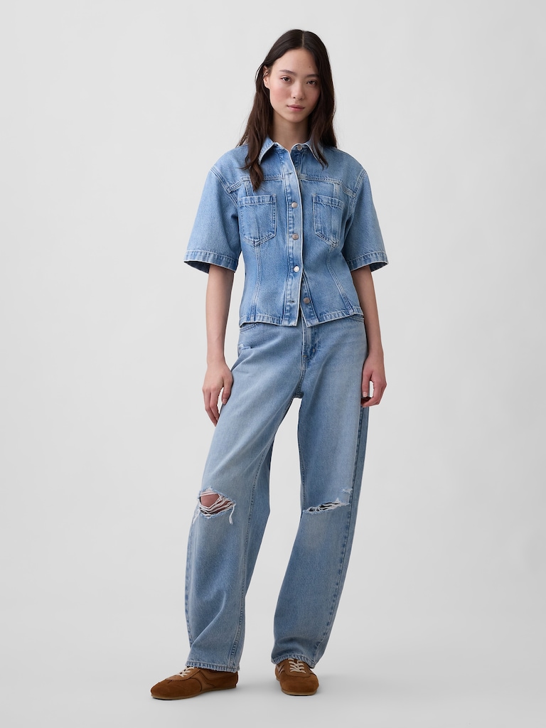 UltraSoft Denim Pocket Shirt