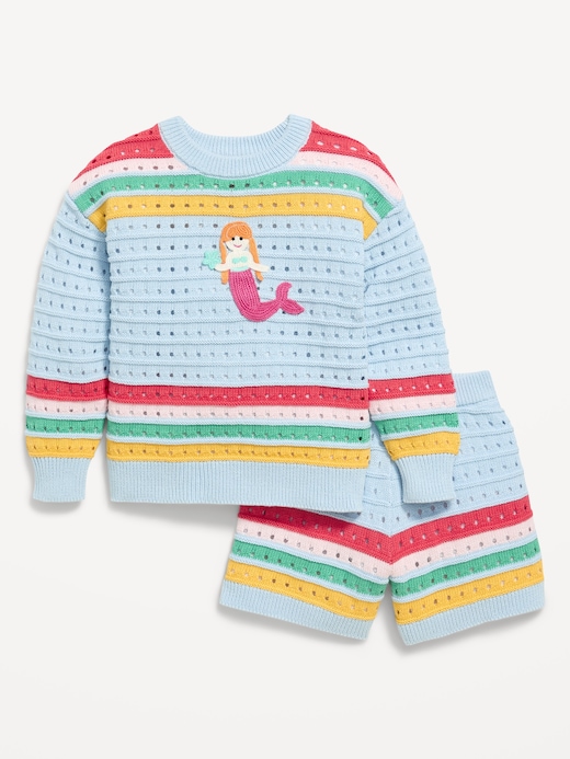 Boxy Boxy-Fit Sweater and Shorts Set for Toddler Girls on clearance at Old Navy — 50% off