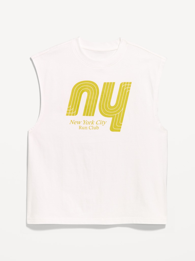 Heavyweight Cropped Boxy Muscle Tank