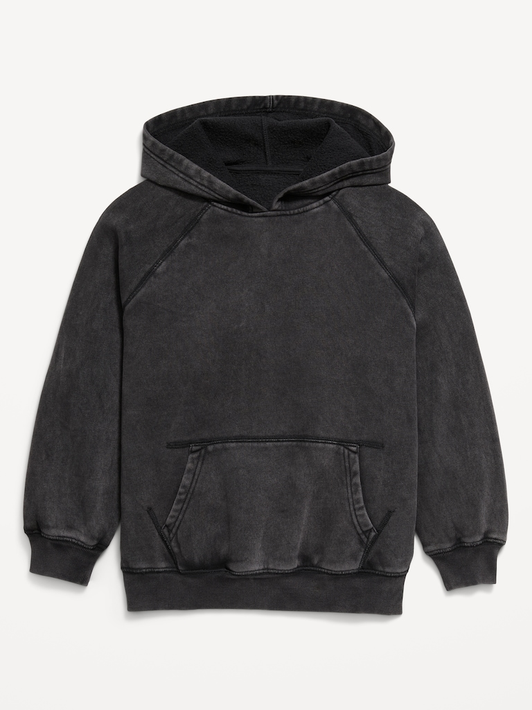 Oversized Washed Pullover Hoodie for Boys