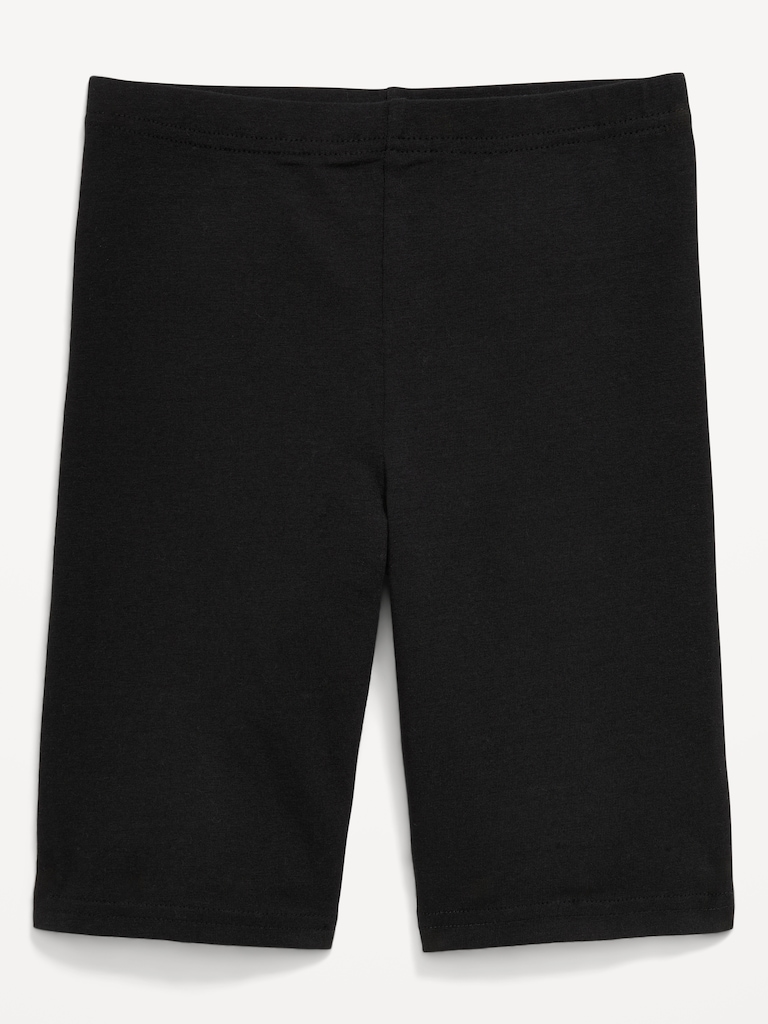 Printed Long Jersey Biker Shorts for Girls