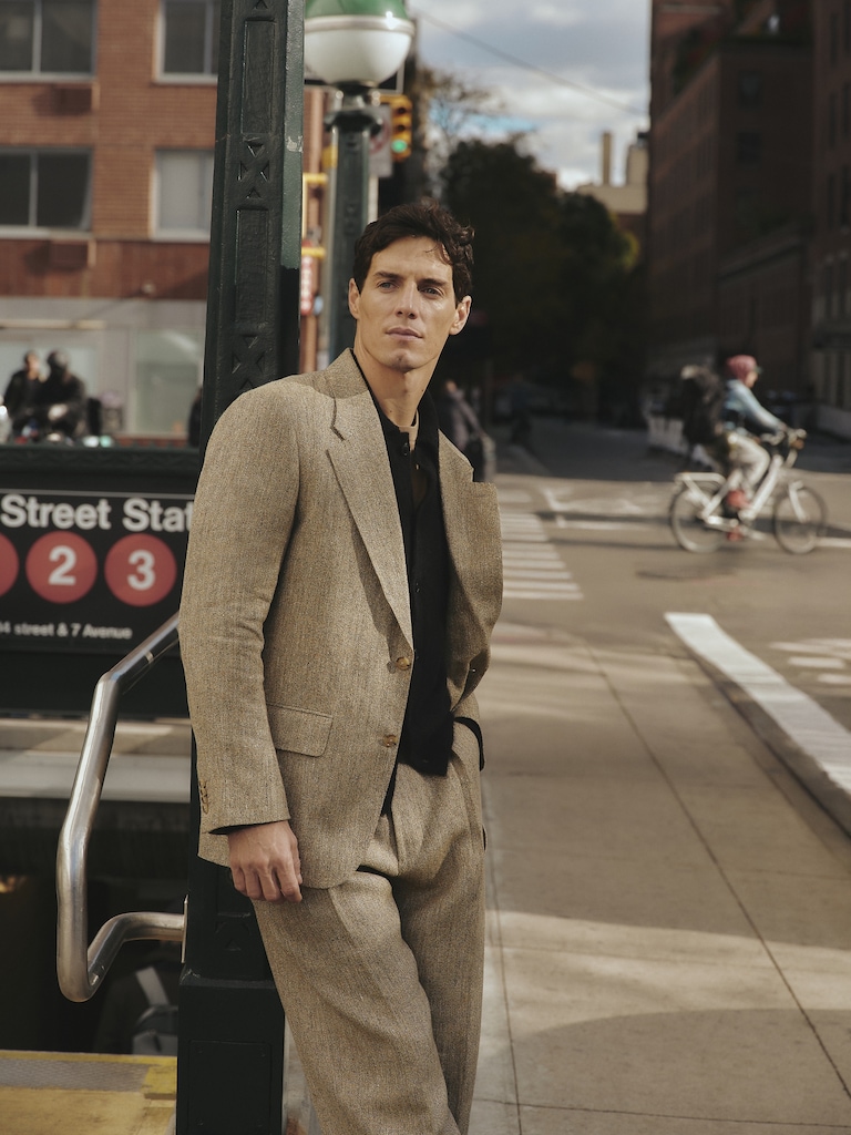 Loose Italian Linen Suit Pant