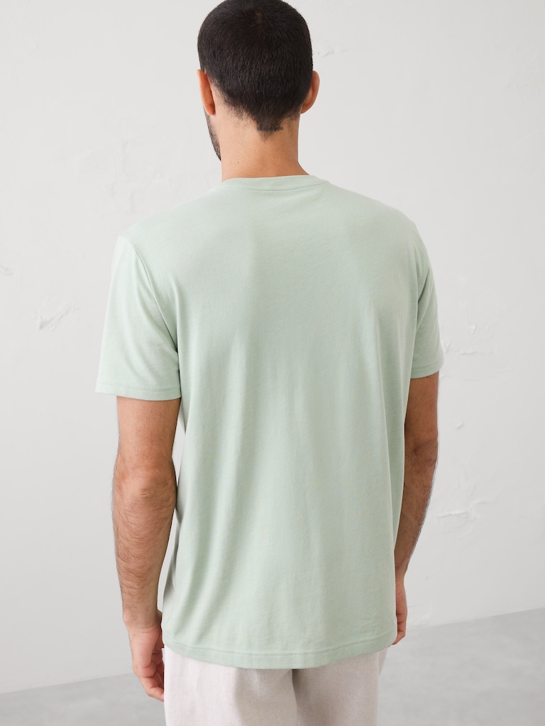 Standard-Fit Premium Wash Crew-Neck T-Shirt