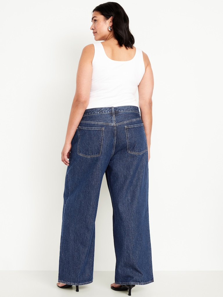 Mid-Rise Wow Baggy Wide-Leg Jeans