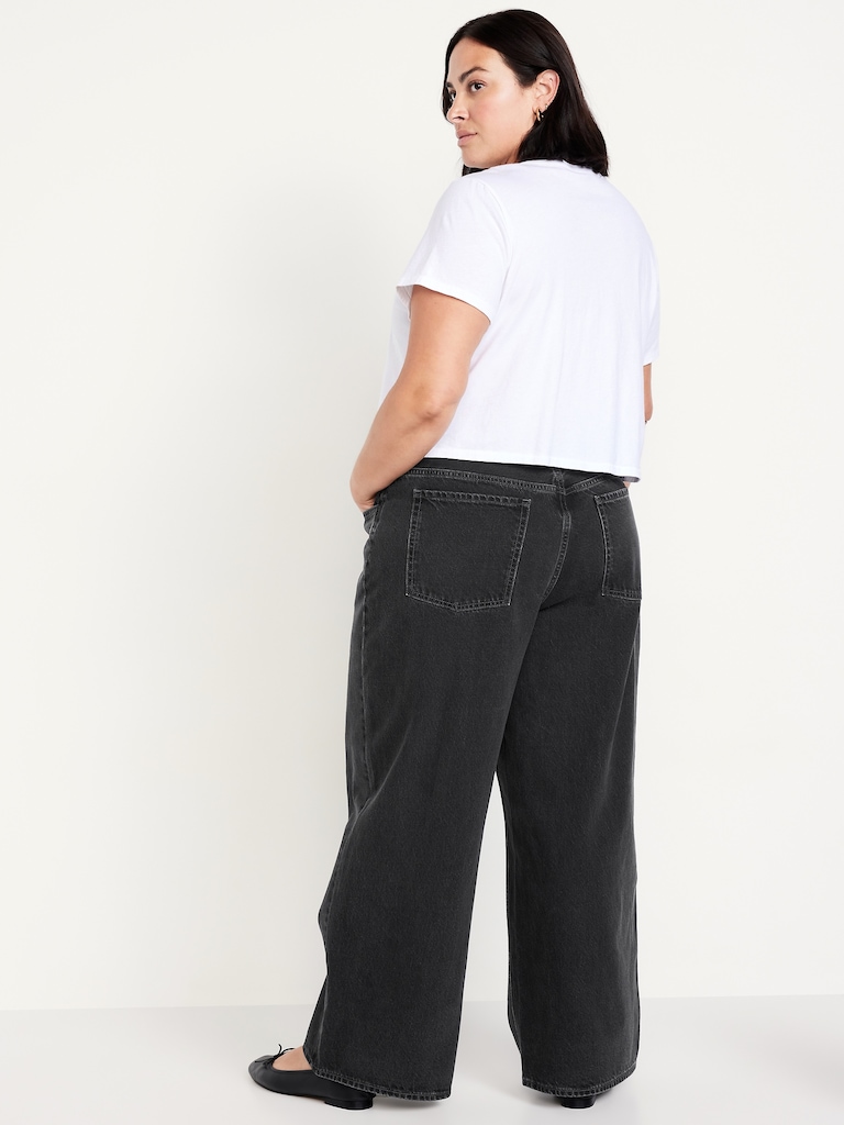 Mid-Rise Wow Baggy Wide-Leg Jeans