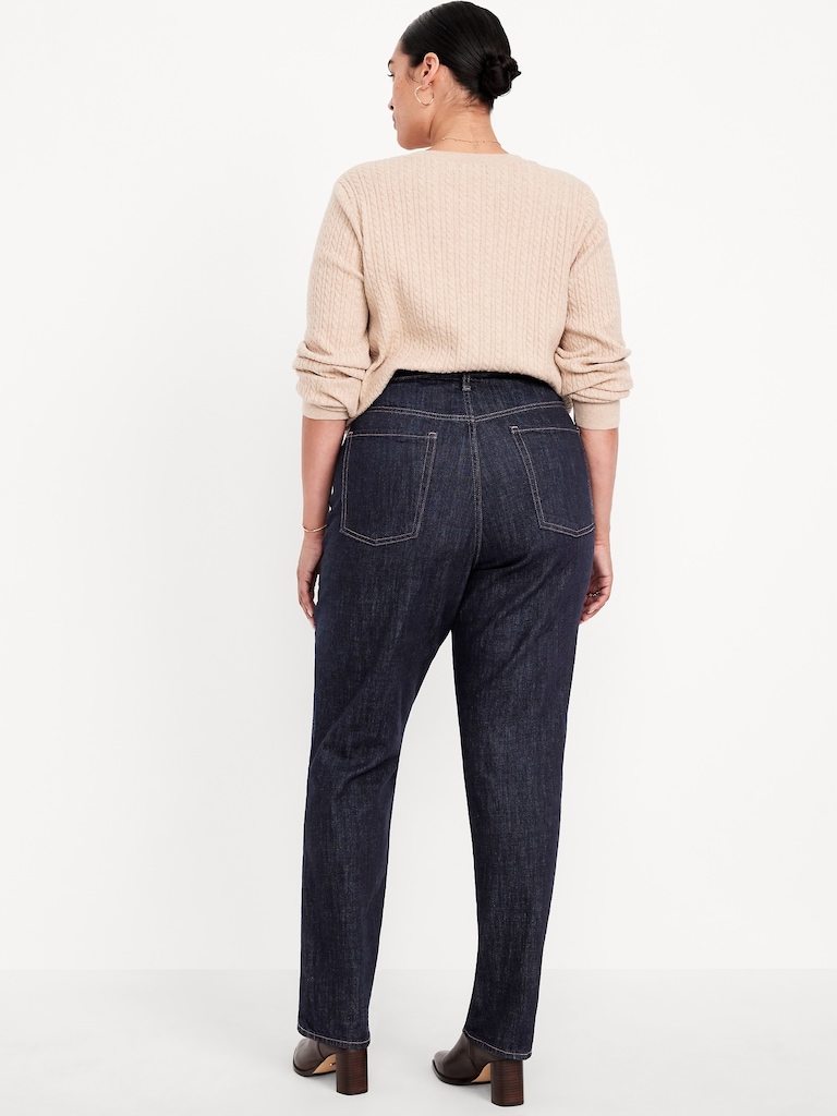 Extra High-Waisted Straight Jeans