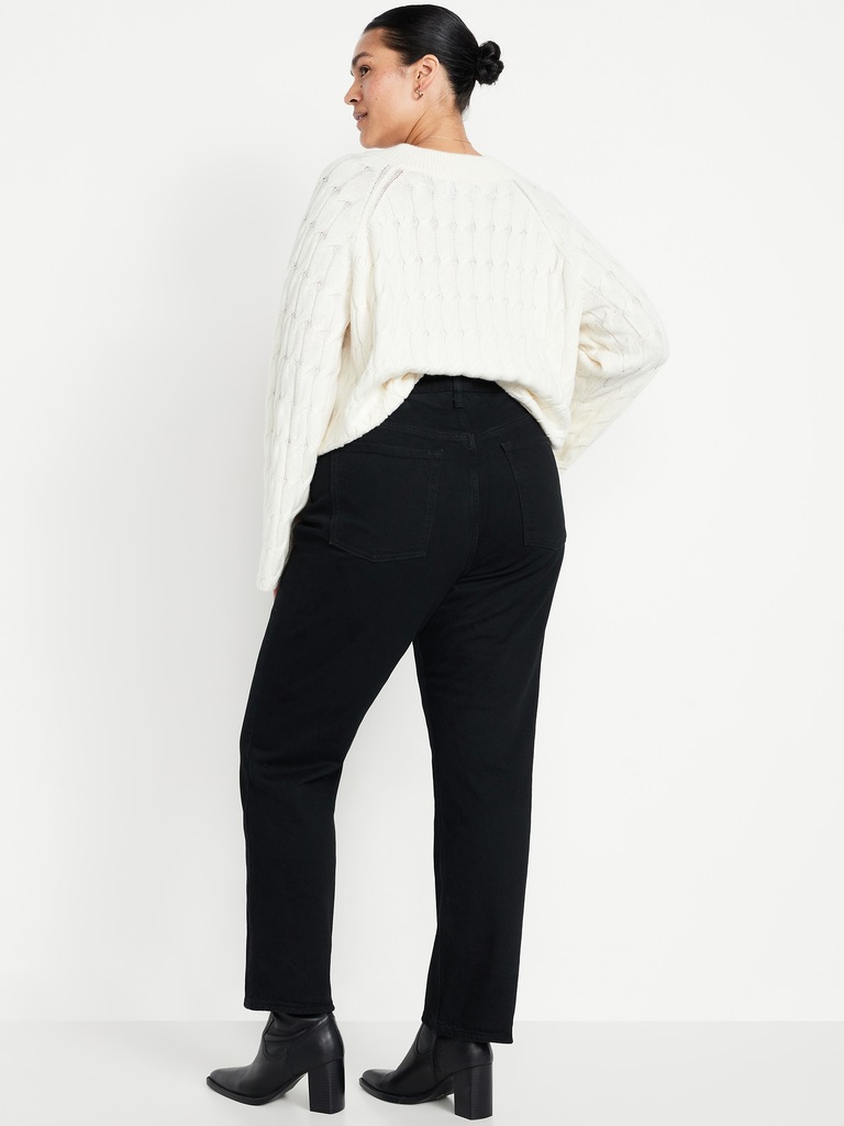 Extra High-Waisted Straight Jeans
