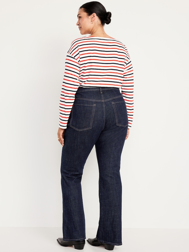 Mid-Rise Slim Boot-Cut Jeans