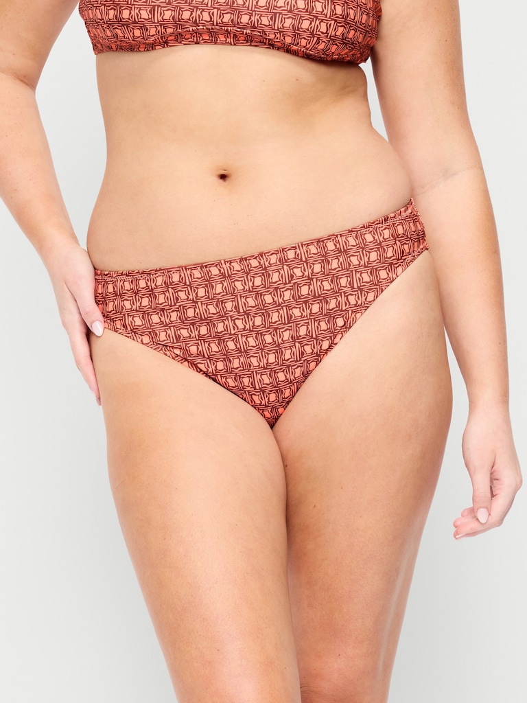 Mid-Rise Bikini Swim Bottoms