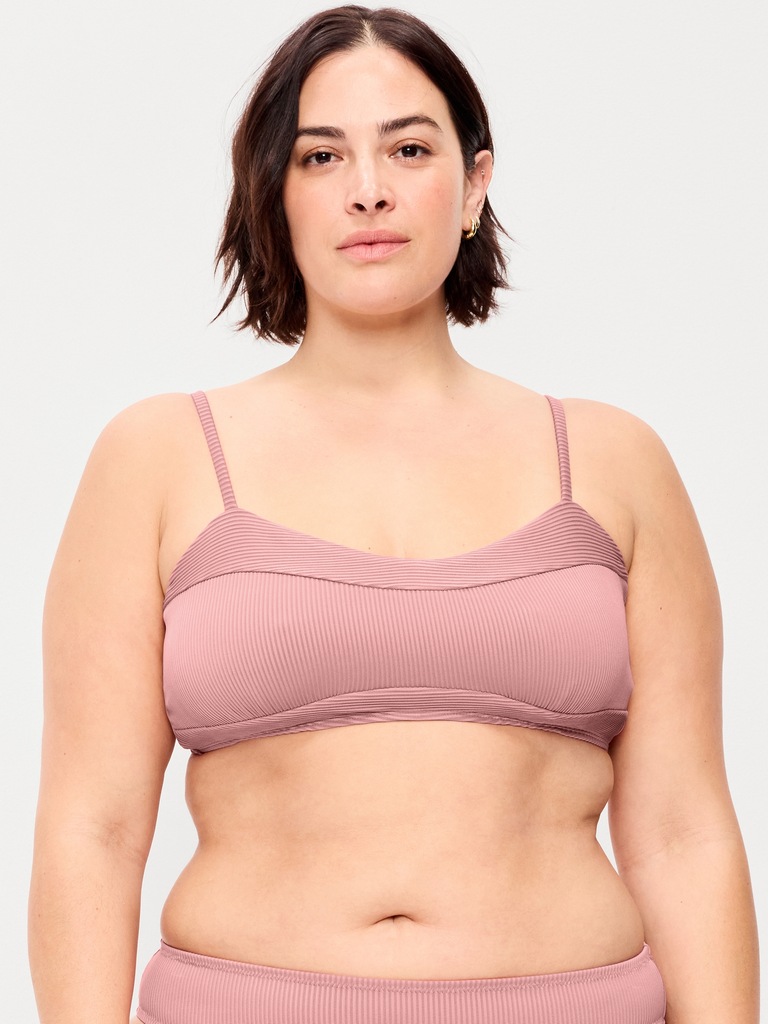 Ribbed Bra Bikini Swim Top