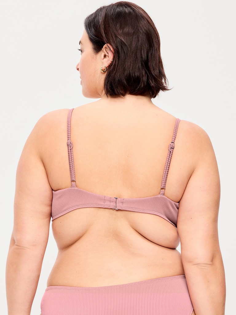 Ribbed Bra Bikini Swim Top