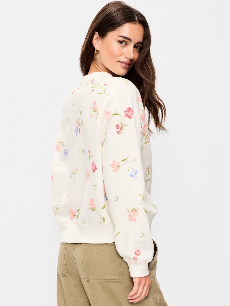 Vintage Crew-Neck Logo-Graphic Sweatshirt