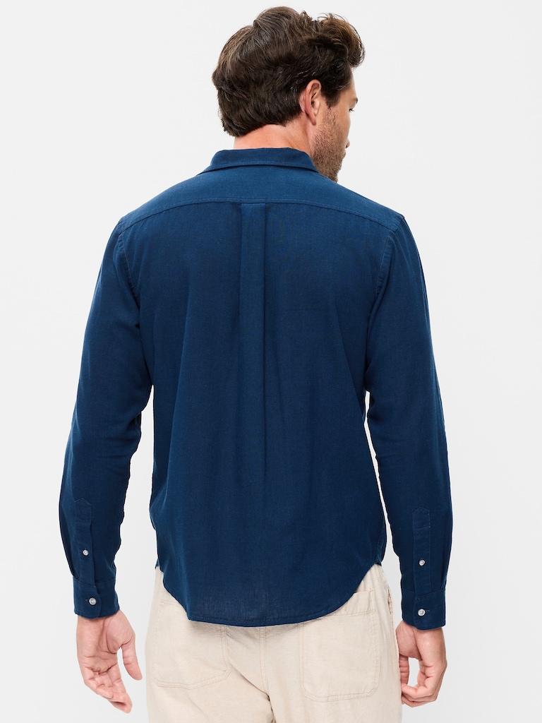Classic Fit Linen-Blend Shirt