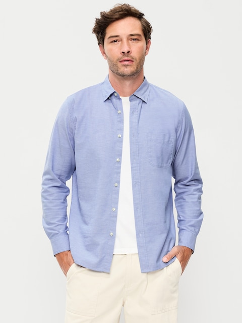 Chemise Denim Old Navy Pour Homme - Taille L, Coupe Régulière Décontractée, Manches Longues, Neuf Sans étiquettes