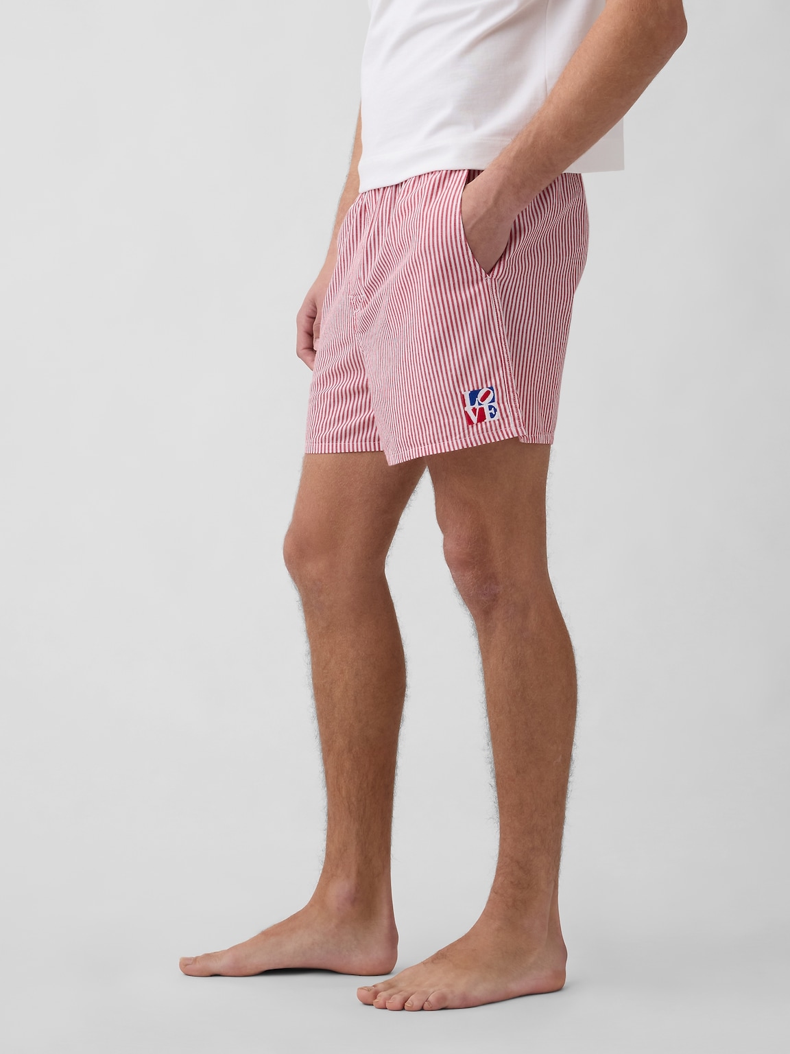 Robert Indiana LOVE Poplin PJ Boxer Shorts
