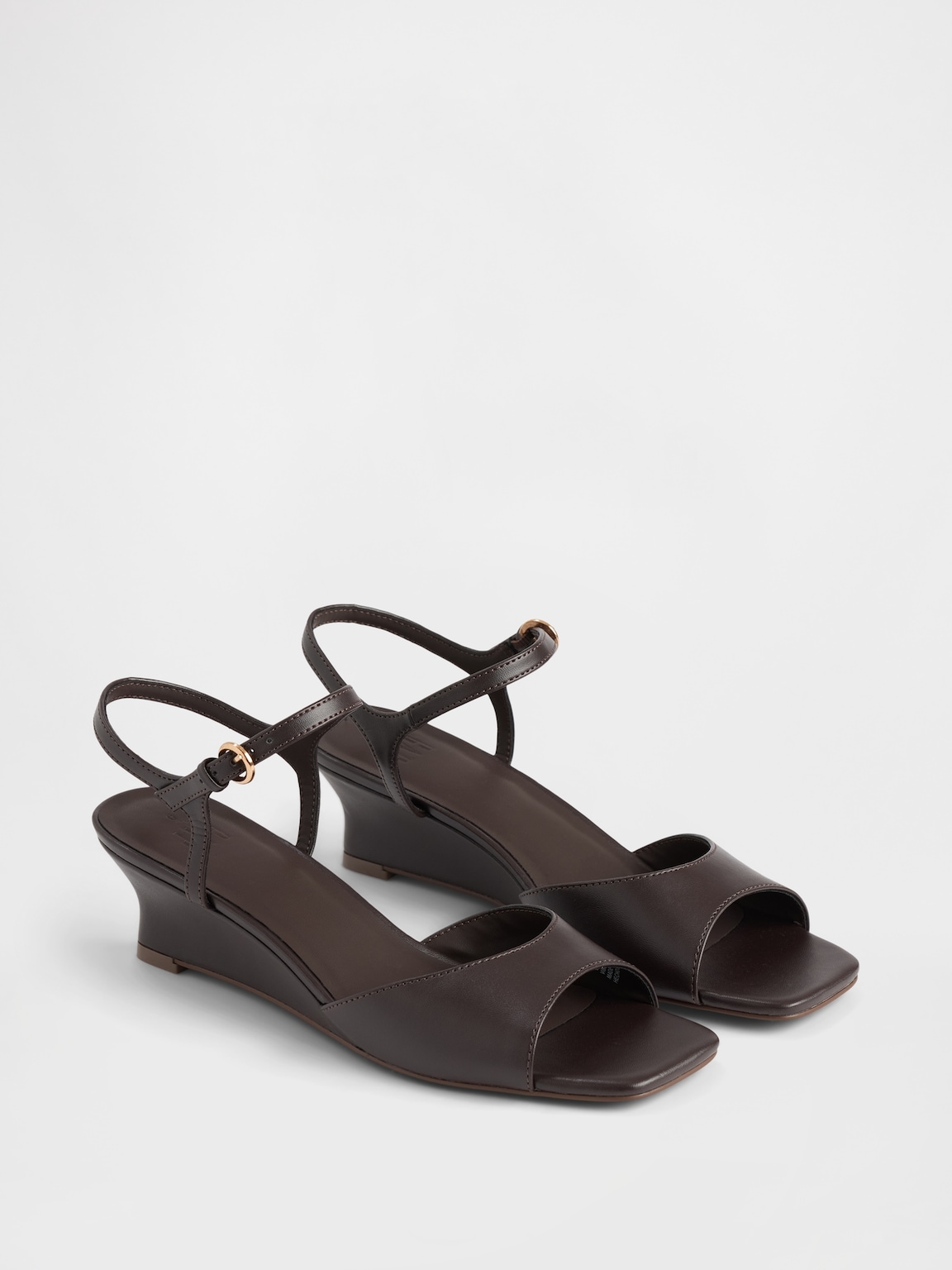 Vegan Leather Wedge Sandals